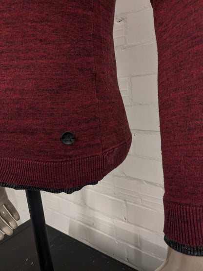 Maglione sottile di Eleven Paris. Rosso Grigio misto. Taglia S.