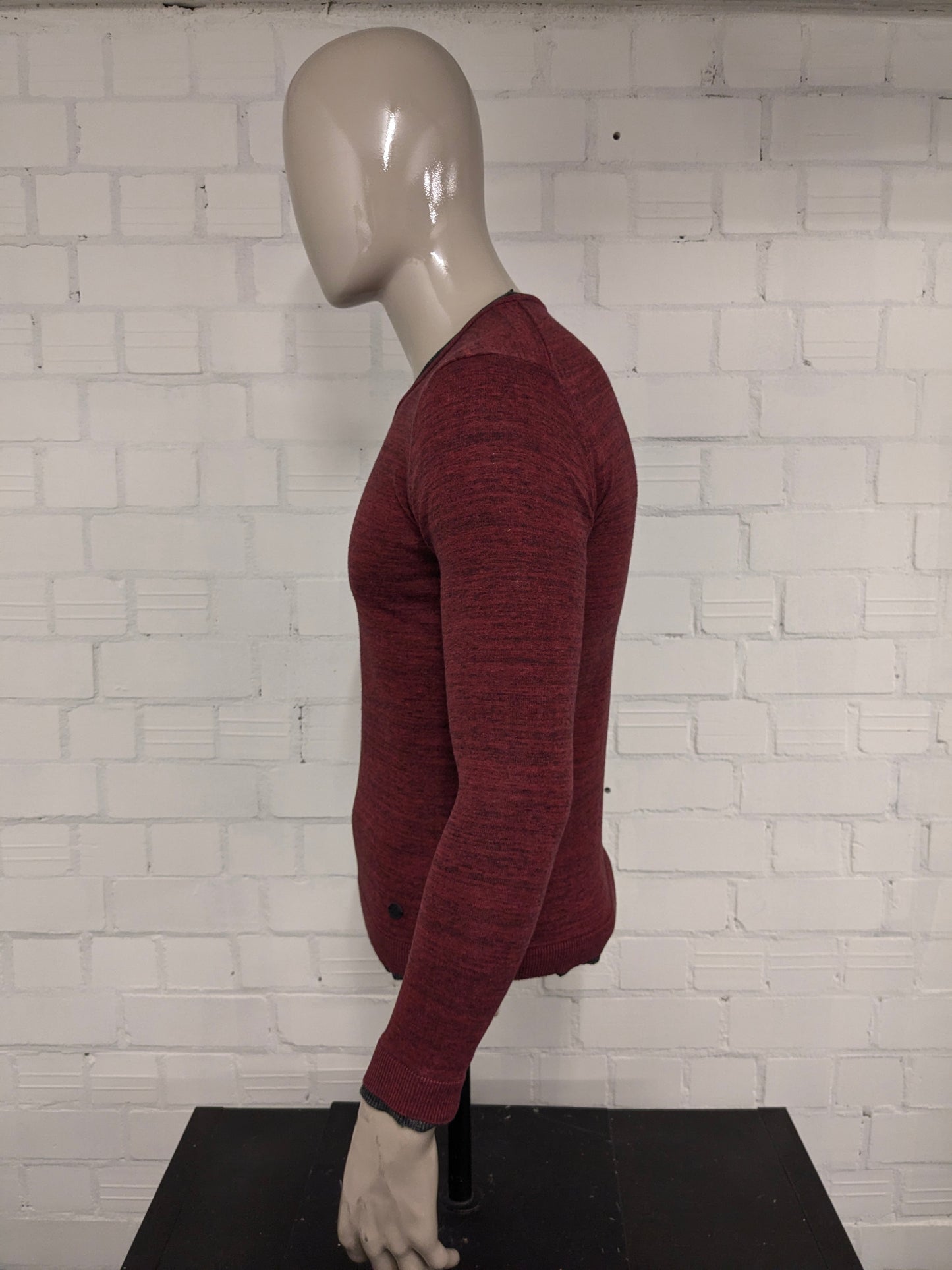 Maglione sottile di Eleven Paris. Rosso Grigio misto. Taglia S.