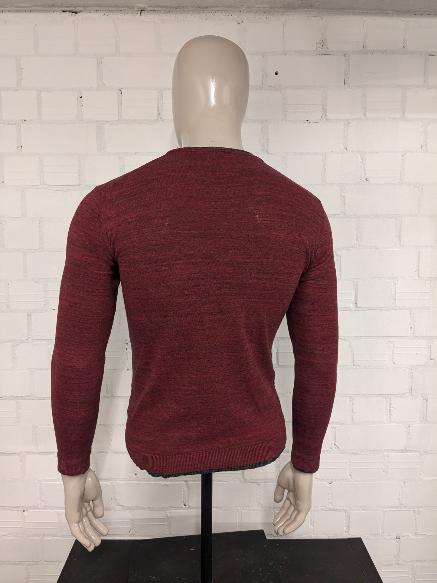 Maglione sottile di Eleven Paris. Rosso Grigio misto. Taglia S.