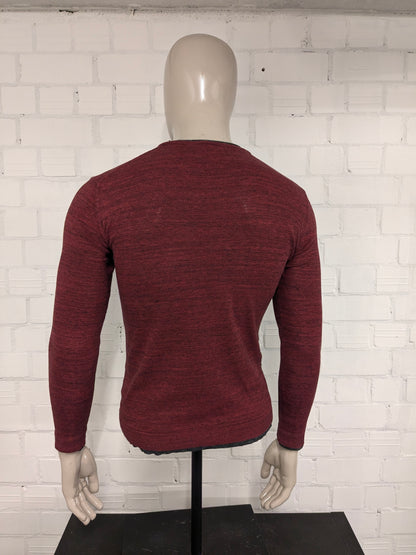 Maglione sottile di Eleven Paris. Rosso Grigio misto. Taglia S.
