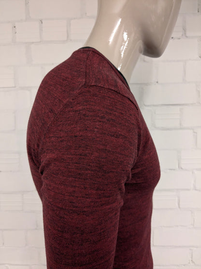 Maglione sottile di Eleven Paris. Rosso Grigio misto. Taglia S.