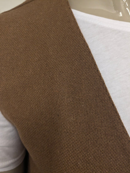 Gibson London gilet. Bruin motief. Maat M.