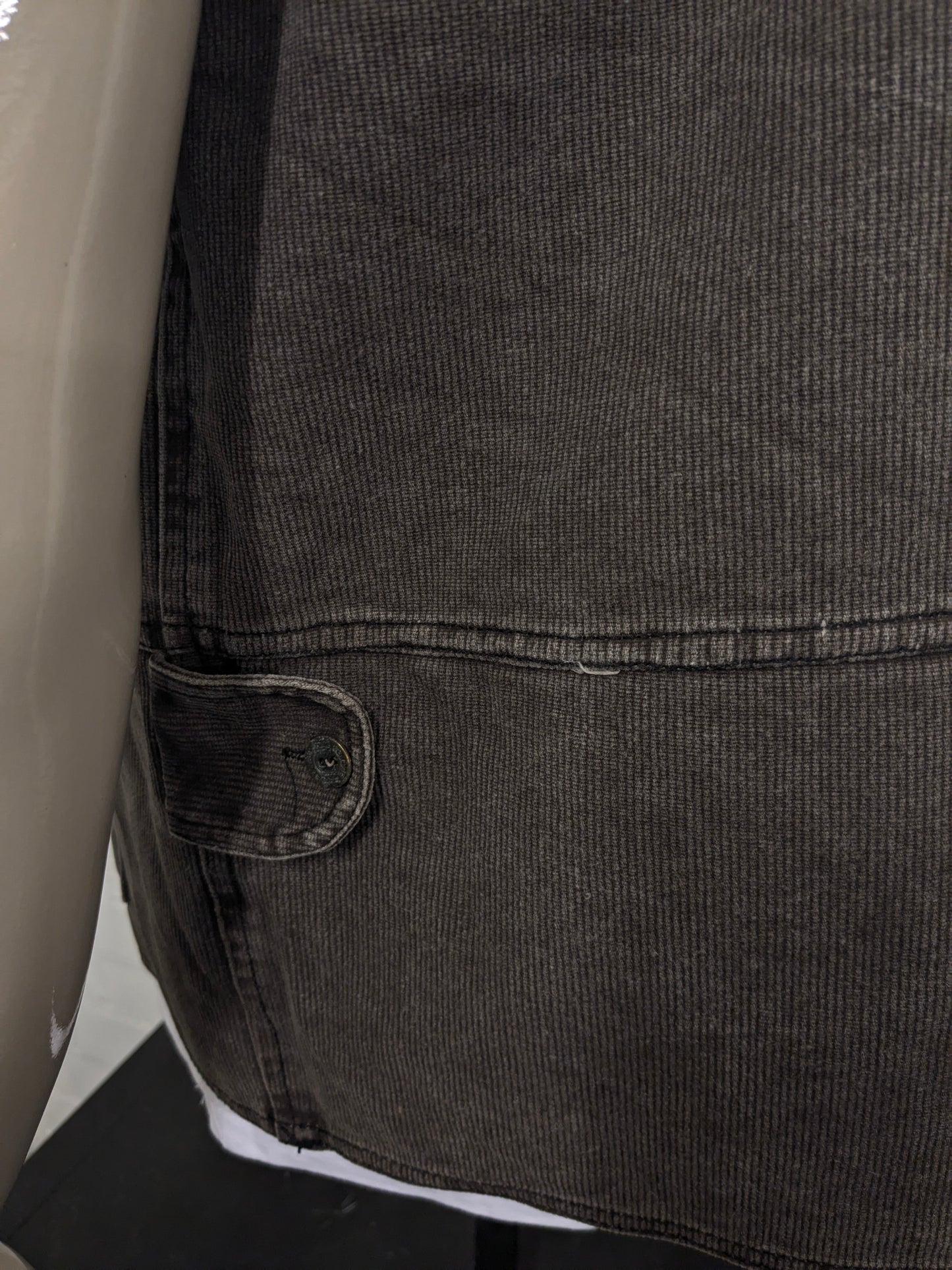 Chaleco / calentador de cuerpo Bellone.s. Rayas marrones. Talla 2XL / XXL