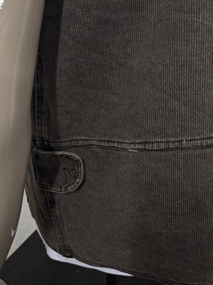 Chaleco / calentador de cuerpo Bellone.s. Rayas marrones. Talla 2XL / XXL