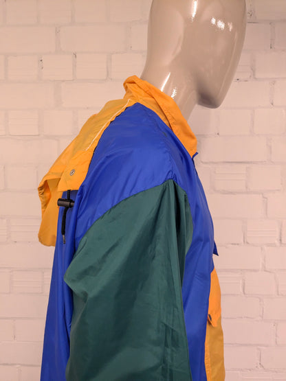 Fantastisch Vintage Olympique Albertville '92 windjack. Blauw Geel Groen gekleurd. Maat L / XL.