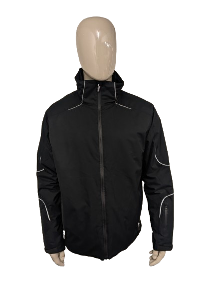 Audi gefütterte Winterjacke. Schwarz gefärbt. Größe L.