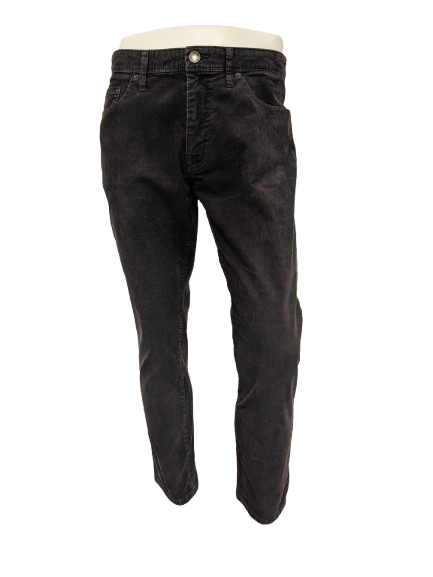 Good Fellow ribbed trousers. Dark Brown colored. Size W34 - L30. slim fit.