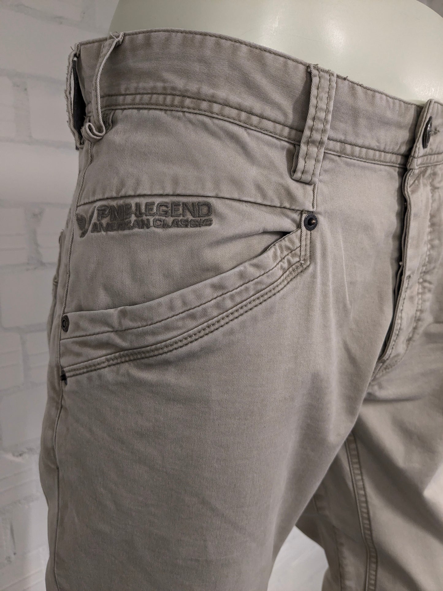 Pantaloni PME Legend Bare Metal. Colore beige. Taglia W33 - L32.
