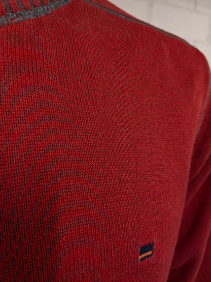 Gilet State of Art con cerniera. Arancio Grigio misto. Taglia L.