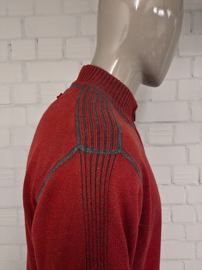 Gilet State of Art con cerniera. Arancio Grigio misto. Taglia L.