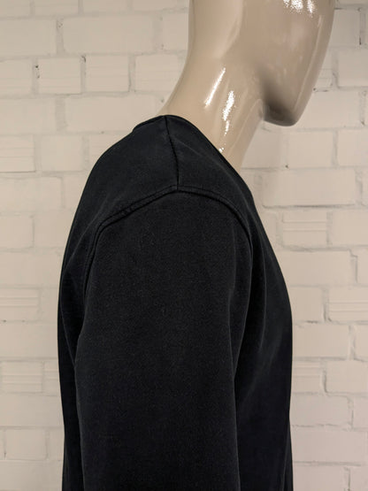 Suéter de Buda a Buda. Negro con estampado. Talla XL.