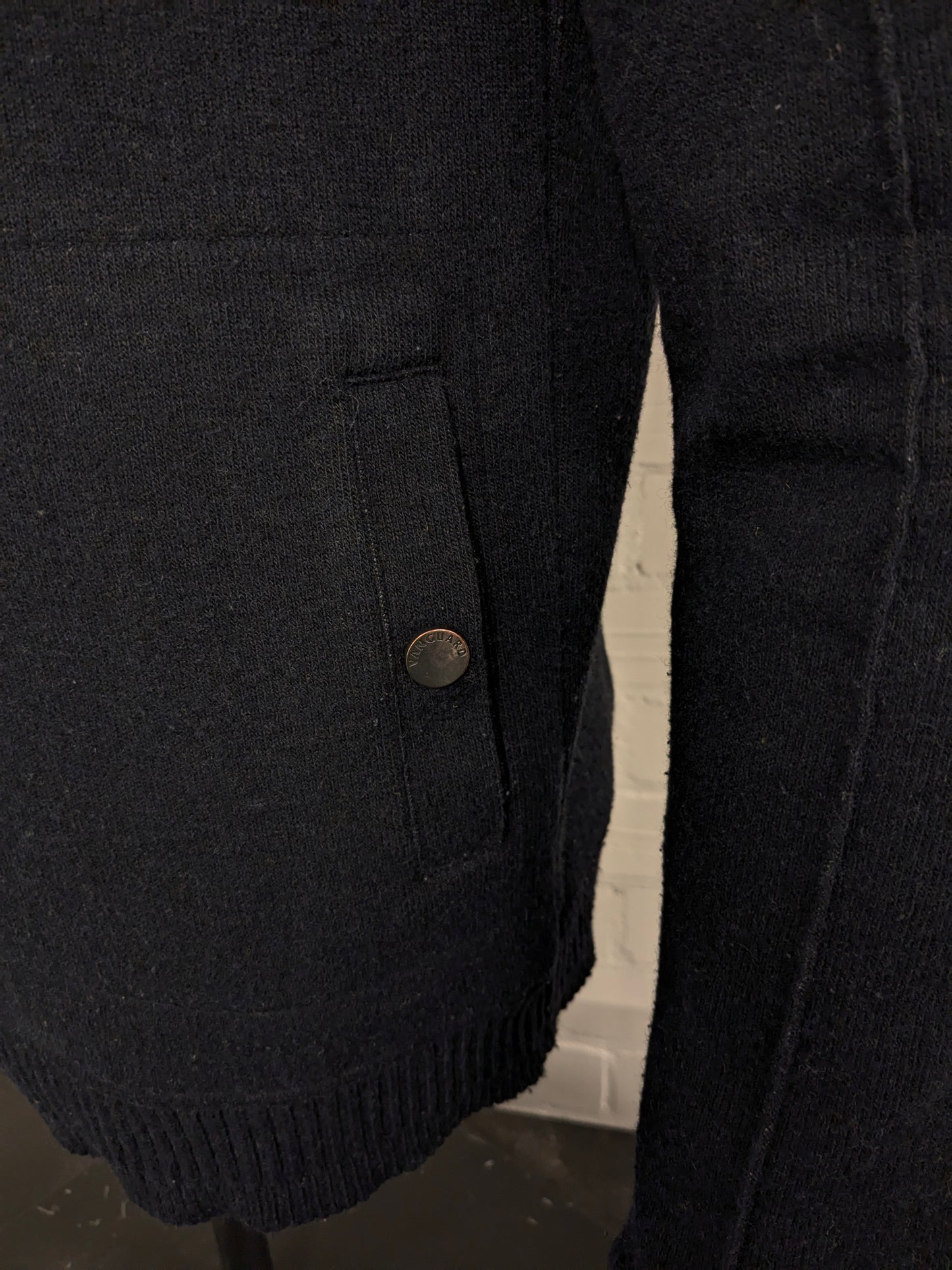 Vanguard vest with zipper. Dark Blue colored. Size L. "Ambassador."