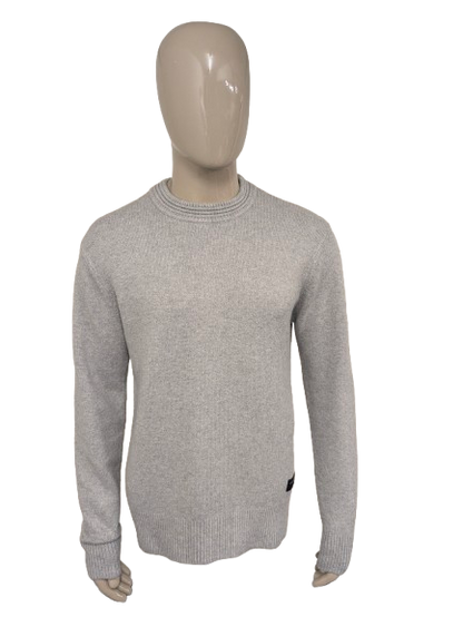 Jersey Scotch & Soda. Gris claro mezclado. Talla L.