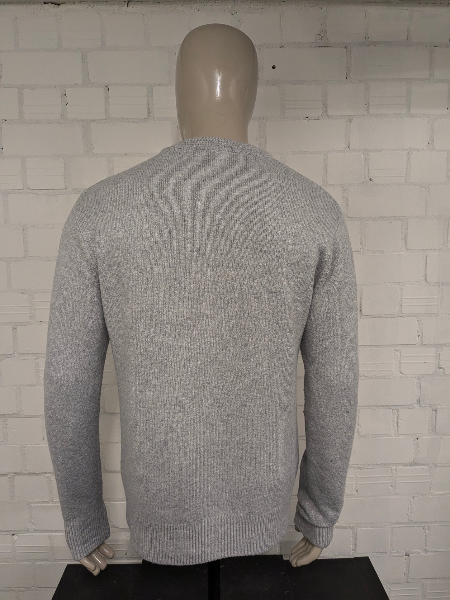 Jersey Scotch & Soda. Gris claro mezclado. Talla L.