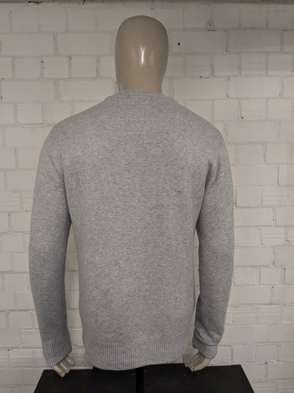 Jersey Scotch & Soda. Gris claro mezclado. Talla L.