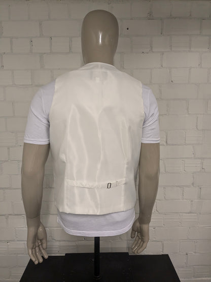 Cristo gilet. Licht Blauw Beige motief. Maat L.