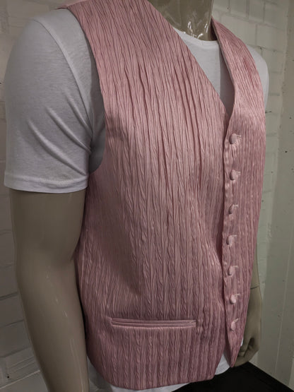 Chaleco picador. Motivo táctil rosa brillante. Talla L.