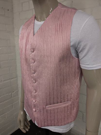 Chaleco picador. Motivo táctil rosa brillante. Talla L.