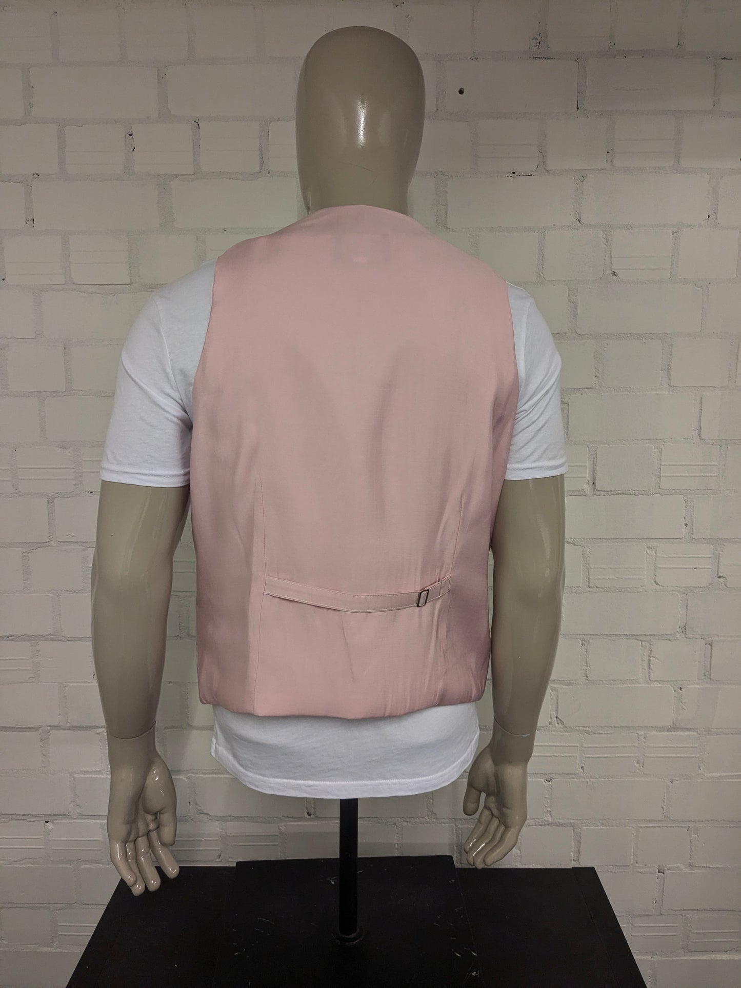 Chaleco picador. Motivo táctil rosa brillante. Talla L.