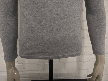 Manica lunga di Levi. Grigio misto a stampa. Taglia S.