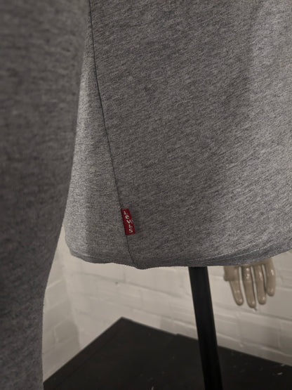 Manica lunga di Levi. Grigio misto a stampa. Taglia S.