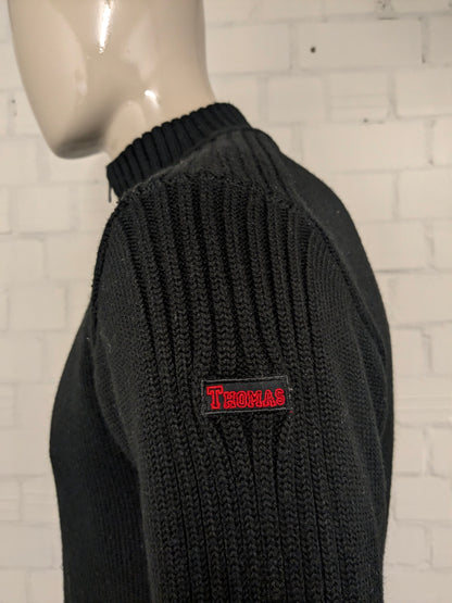 Thomas Jeans vest. Colored black. Size L.