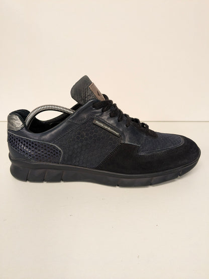 Sneaker Floris van Bommel in pelle. Colore blu scuro. Taglia 8,5/42,5