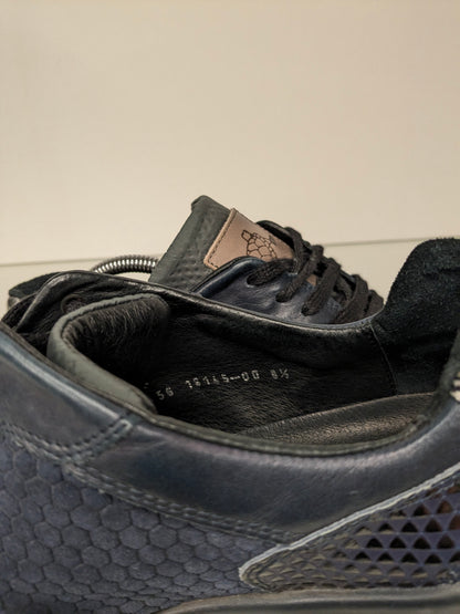 Sneaker Floris van Bommel in pelle. Colore blu scuro. Taglia 8,5/42,5