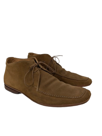 Scarpe stringate Hugo Boss in pelle scamosciata. Di colore marrone. Taglia 8/42.