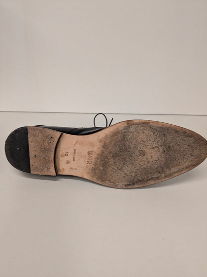 Hugo Boss Lak Leren veterschoenen. Donker Bruin gekleurd. Maat 42.