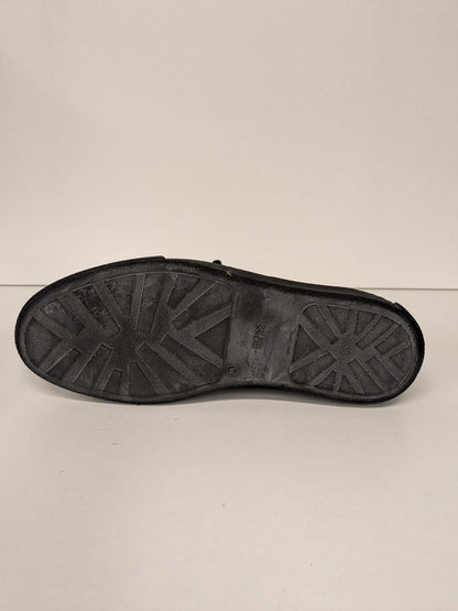 Hugo Boss Schnürstiefel aus Leder. Dunkelbraun mit Textilfutter. Größe 42.