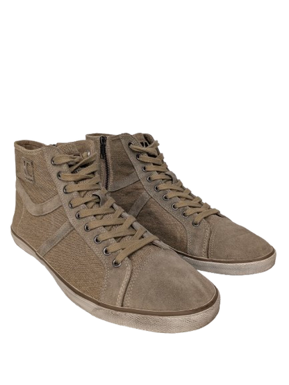 Boss Orange / Hugo Boss hoge stoffen sneakers. Beige gekleurd. Maat 42.