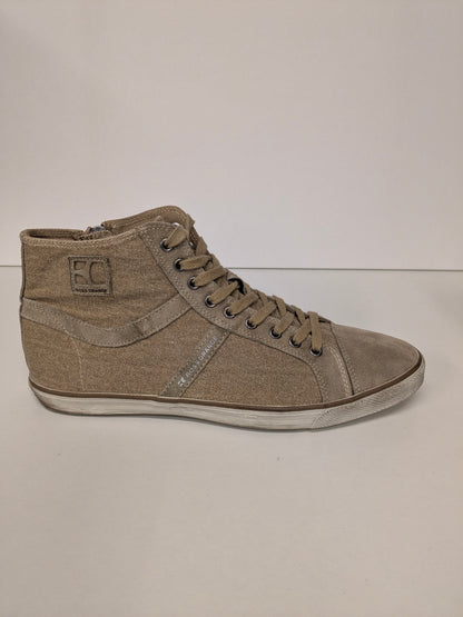 Boss Orange / Hugo Boss hoge stoffen sneakers. Beige gekleurd. Maat 42.