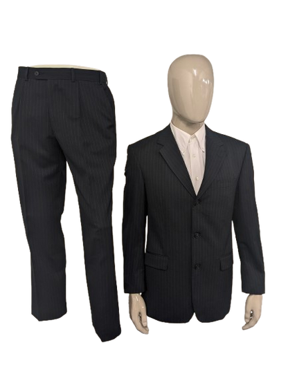 Abito in lana Royal Bartlett & Walker. Blu Marrone a strisce. Taglia 48/M.