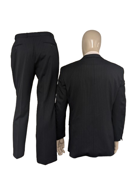 Abito in lana Royal Bartlett & Walker. Blu Marrone a strisce. Taglia 48/M.