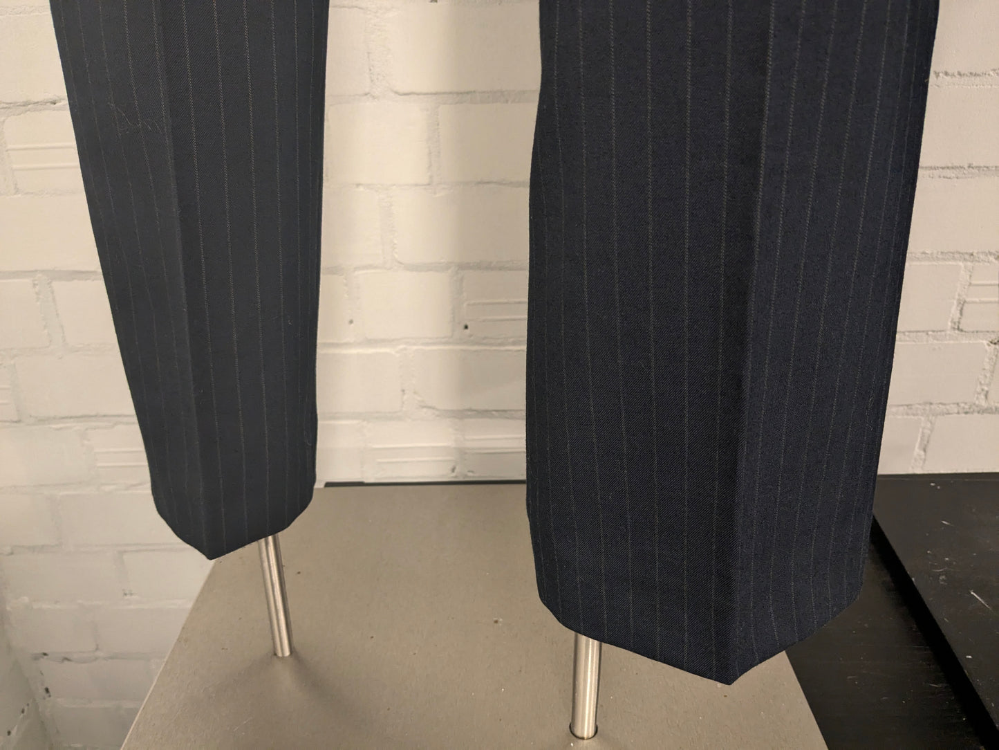 Abito in lana Royal Bartlett & Walker. Blu Marrone a strisce. Taglia 48/M.