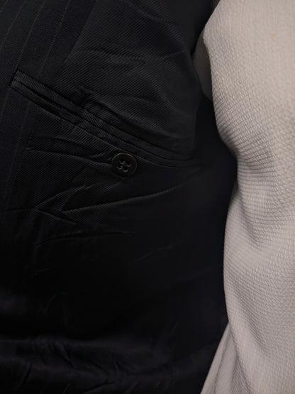 Abito in lana Royal Bartlett & Walker. Blu Marrone a strisce. Taglia 48/M.