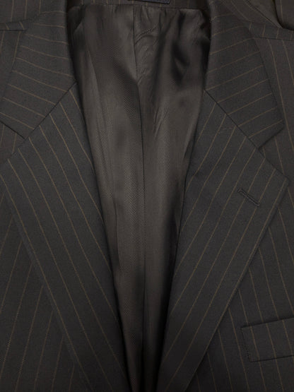 Abito in lana Royal Bartlett & Walker. Blu Marrone a strisce. Taglia 48/M.