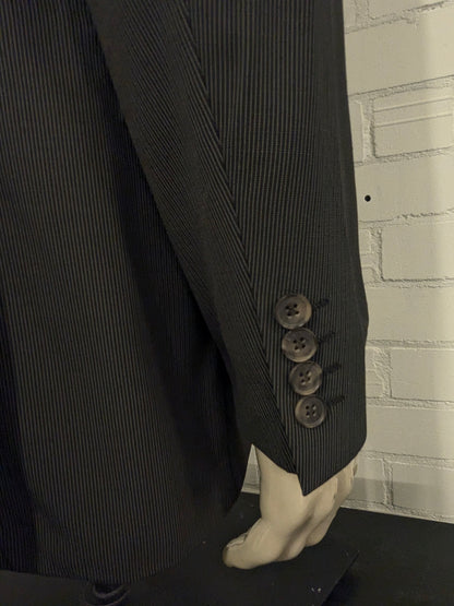 Frans Molenaar Wool jacket. Black and white striped. Size 50 / M.