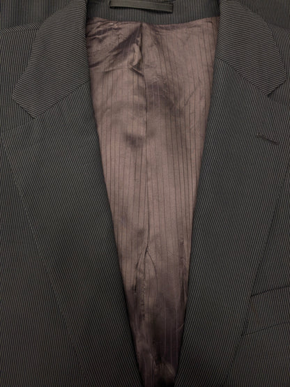 Frans Molenaar Wool jacket. Black and white striped. Size 50 / M.