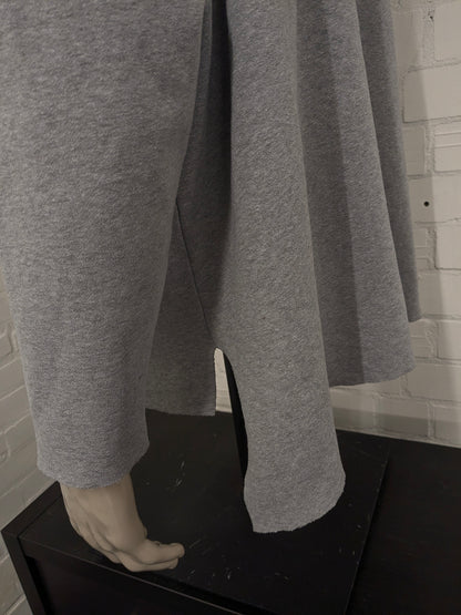 City Streets oversized hoodie met 3/4 mouw. Grijs gemêleerd. Maat XL.