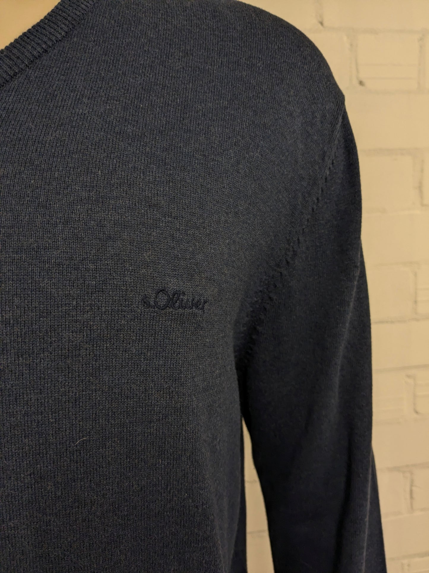 s Oliver casual trui. Donker Blauw gemêleerd. Maat 2XL / XXL.