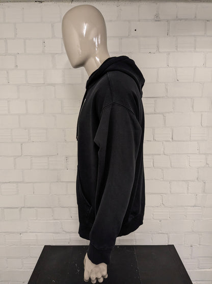 Sweat à capuche H&M "Days of the Hoops". Noir avec impression. Taille XL. coupe surdimensionnée.