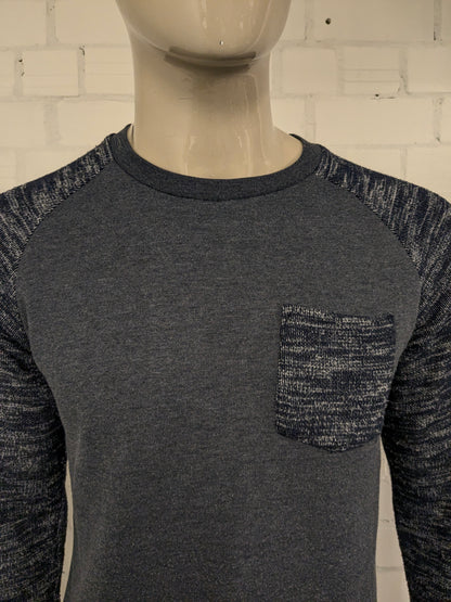 Maglione di Jack&Jones. Blu Grigio misto. Taglia M.