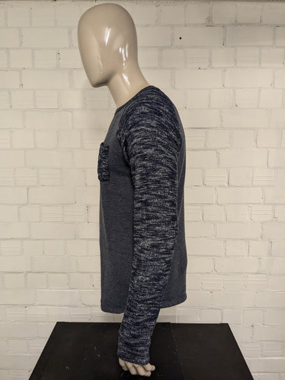 Maglione di Jack&Jones. Blu Grigio misto. Taglia M.