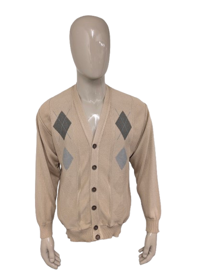 Bartlett & Walker cardigan. Beige Gray Blue colored. Size XL.