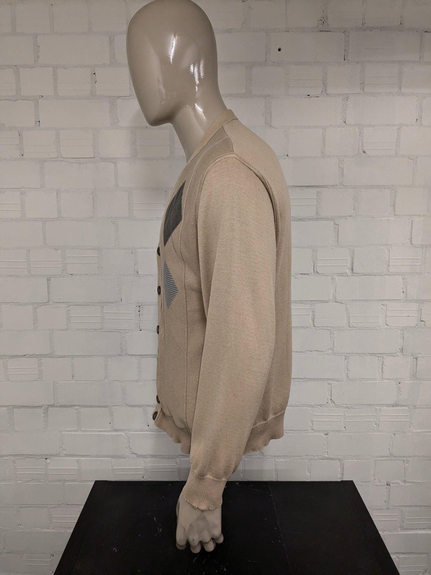 Bartlett & Walker cardigan. Beige Gray Blue colored. Size XL.