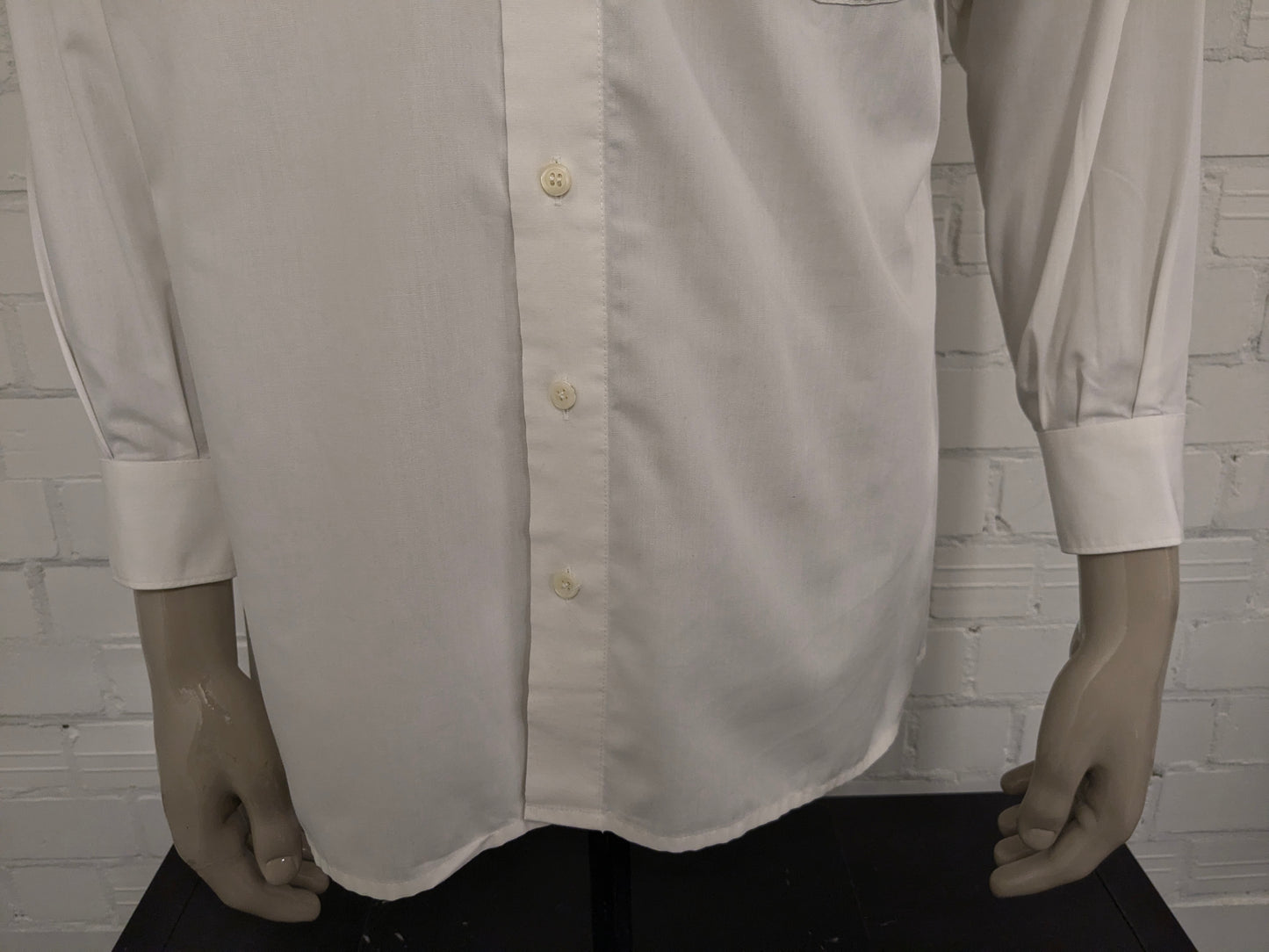 Vintage Olymp Luxor overhemd Beige gekleurd. Maat L.