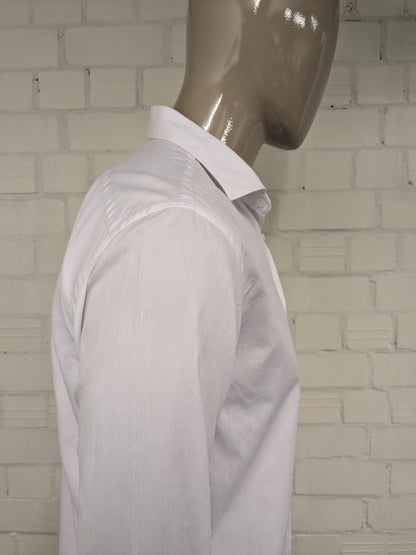 Sartoria Leoni overhemd. Wit gekleurd. Maat XL.