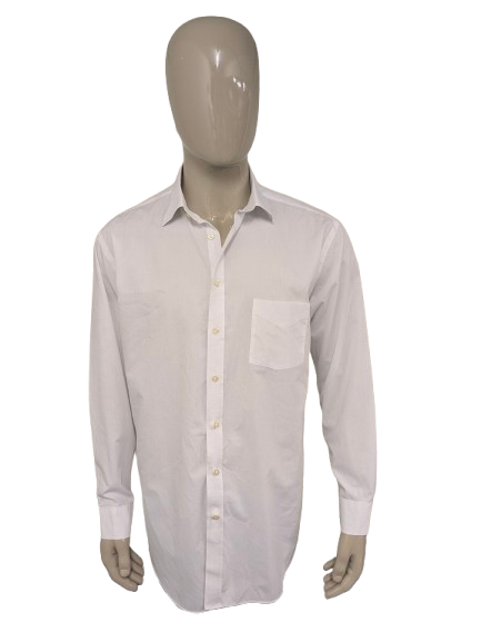 Stafford-Shirt. Weiß gefärbt. Größe XL. normale Passform.